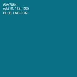 #0A7084 - Blue Lagoon Color Image